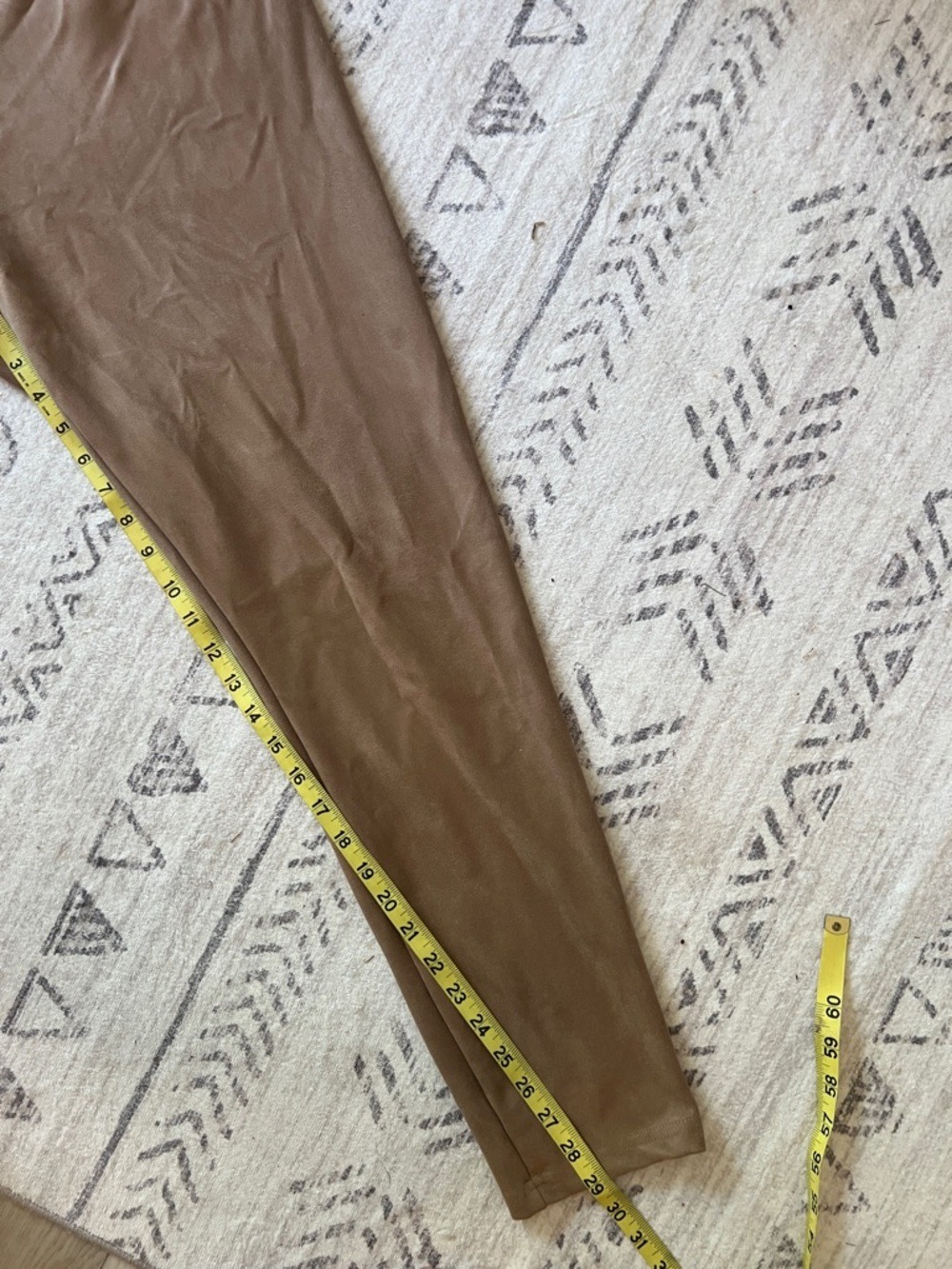 Rachel Zoe Slim High-Waist Pants in Tan - Picture 7 of 9